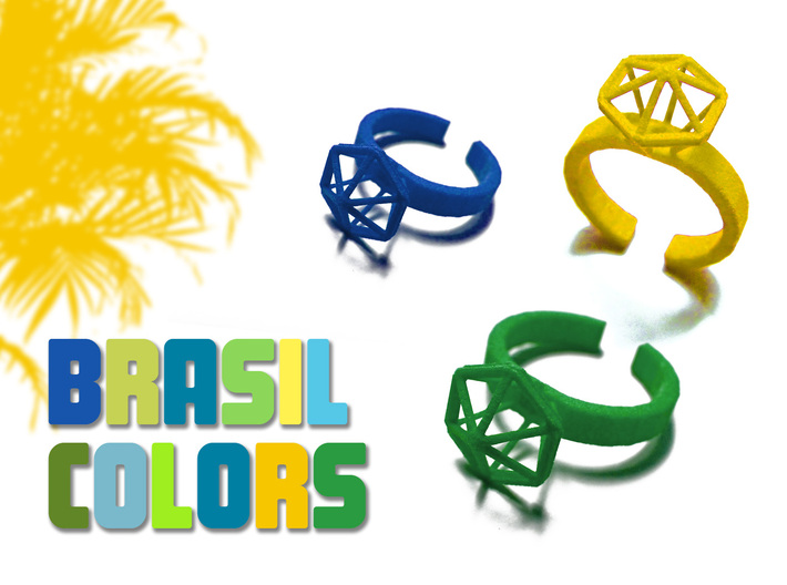 Stereodiamond - Brasil Colors 3d printed
