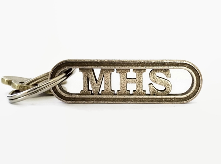 Alma Mater Keychain 3d printed 