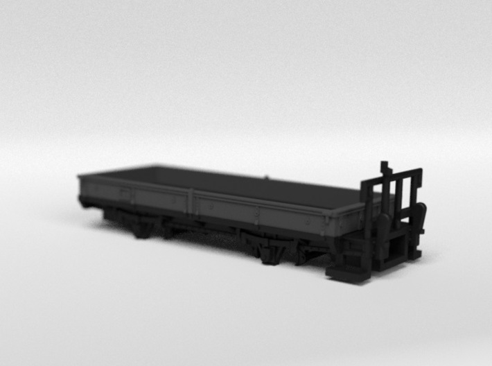 RhB M7020 Open Freight Wagon 3d printed Rendering of the colored and assembled model kit