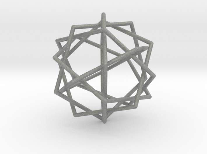 0453 Interwoven Set of Six Pentagons (d=10.0 cm) 3d printed