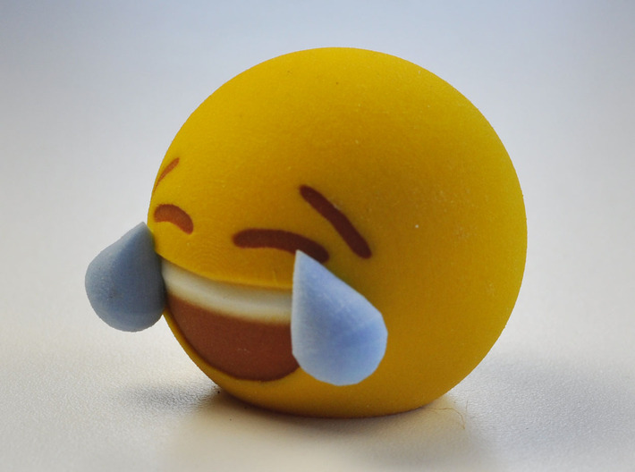 3D Emoji Laugh 'Til You Cry 3d printed 