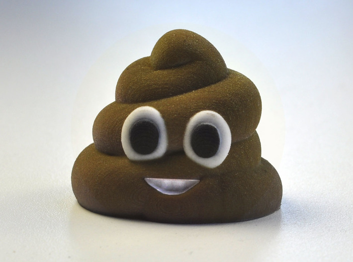 3D Emoji Mr. Poo 3d printed