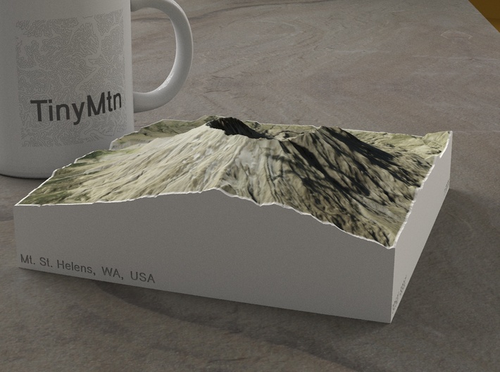 Mt. St. Helens, Wash., USA, 1:50000 Explorer 3d printed 