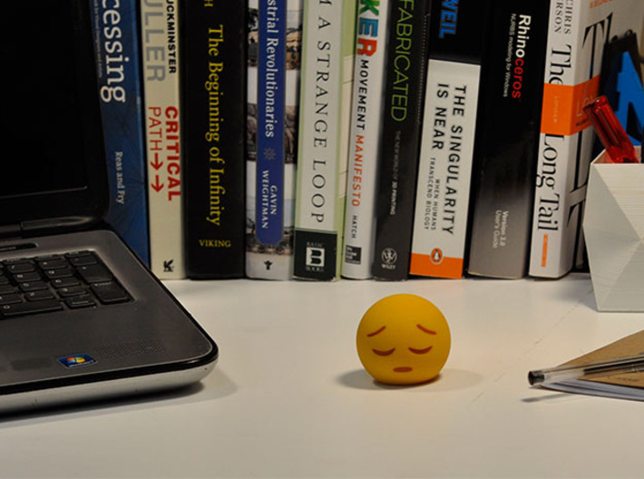 3D Emoji Feelin' Down 3d printed 