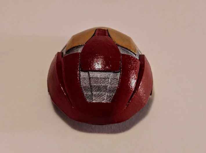Hulkbuster Head (hi res/with rotation) 3d printed Medium, smooth fine detail, with rotation