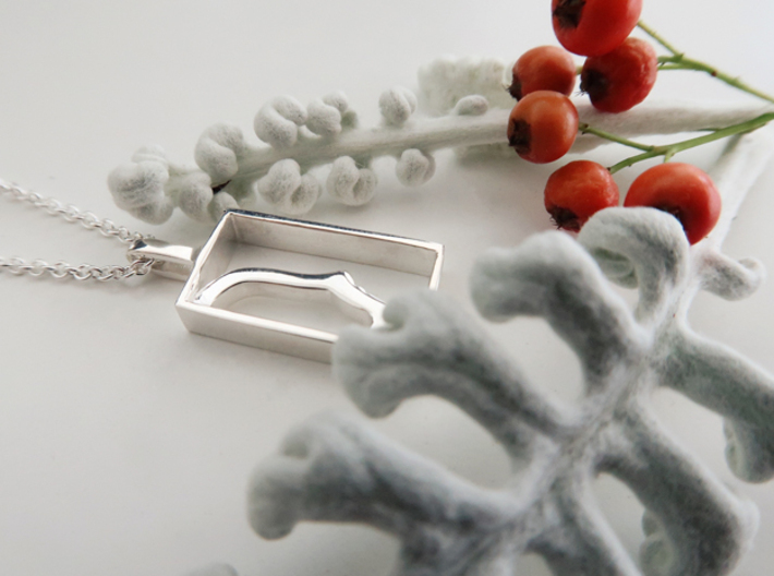 Independent  3d printed Fine Detail Polished Silver xs