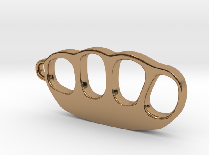 Knuckle Duster Keyring with Custom Text Option 3d printed
