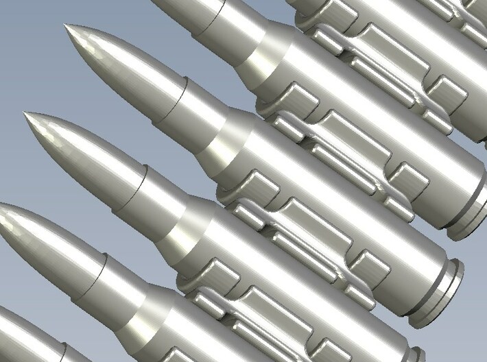 1/20 scale 7.62x51mm NATO ammunition x 150 rounds 3d printed 
