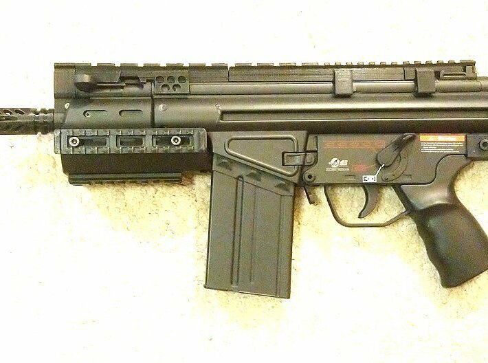 G3 SAS Full Rail with Rear Sight Replacement 3d printed 