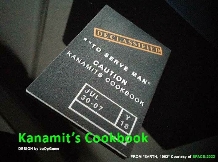 The Twilight Zone - Kanamit's Cookbook 3d printed The Twilight Zone - Kanamit's Cookbook