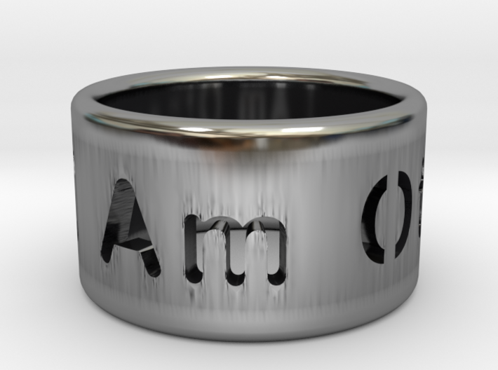 "I Am Other" Cigar Ring 3d printed 