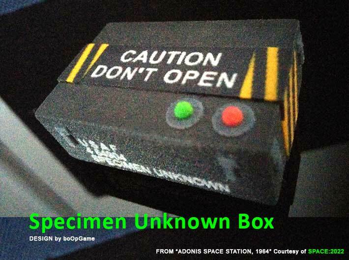 The Outer Limits - Specimen: Unknown Box 3d printed The Outer Limits - Specimen: Unknown Box