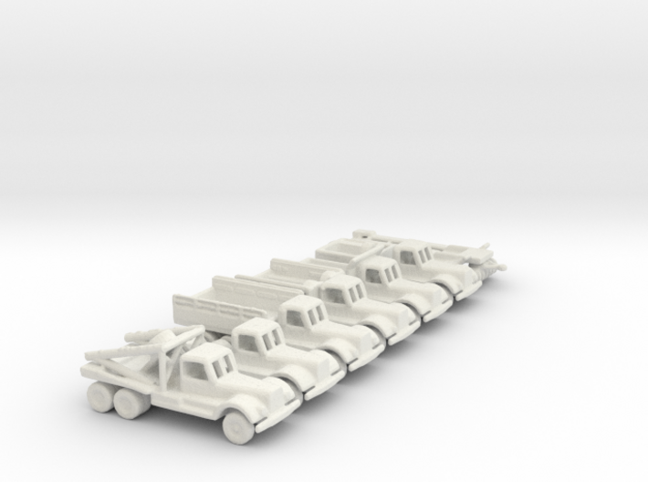1/200 Scale Diamond T Truck Set 3d printed