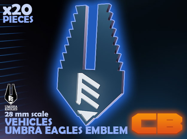 CB Umbra Eagles Emblem S* 28mm 3d printed Render