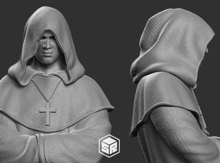 Monk Character 3d printed