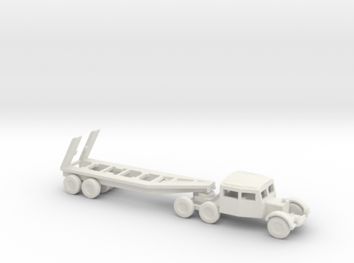 1/200 Scale Scammel Tank Transporter And Trailer 3d printed
