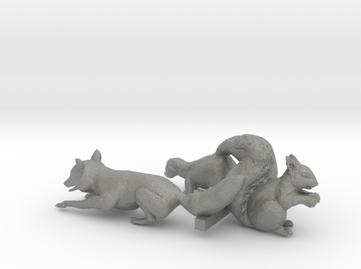 O Scale woodland animals 2 3d printed This is a render not a picture