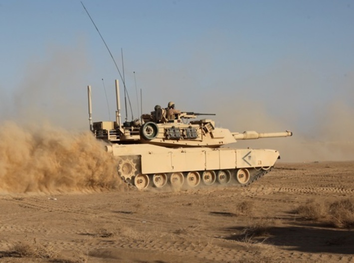 Abrams M1A1 MBT SET OF 9  3d printed Desert Storm