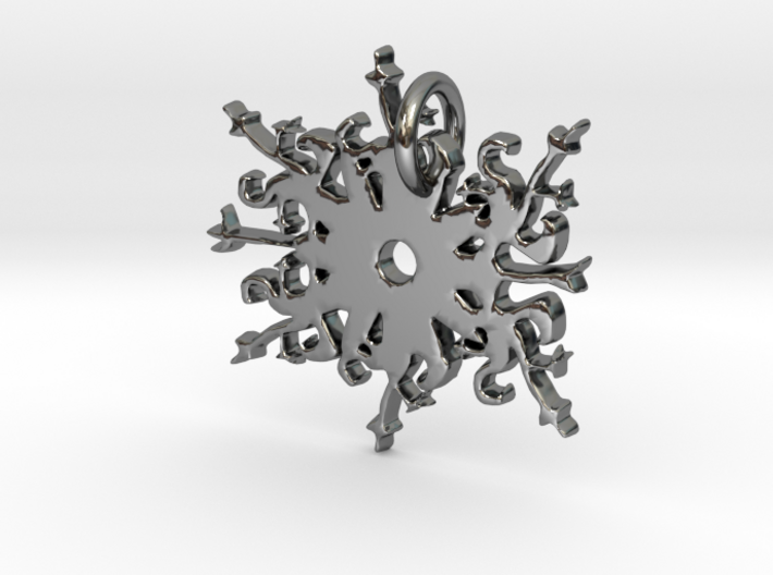 Snowflake Pendant 3d printed