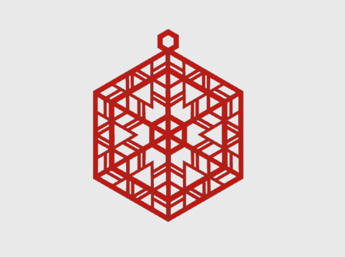 Snowflake Christmas Ornament 3d printed