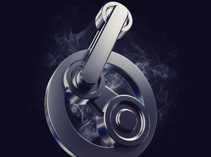 Steam Keychain 3d printed 