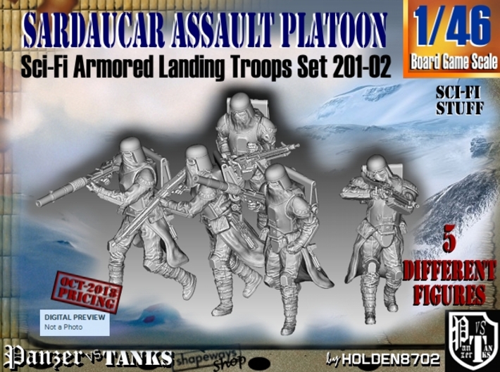 1/46 Sci-Fi Sardaucar Platoon Set 201-02 3d printed