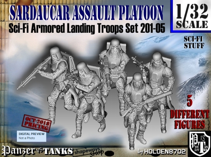 1/32 Sci-Fi Sardaucar Platoon Set 201-05 3d printed
