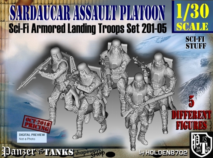 1/30 Sci-Fi Sardaucar Platoon Set 201-05 3d printed