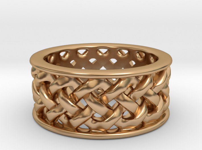 Knotwork Ring - complex 3d printed