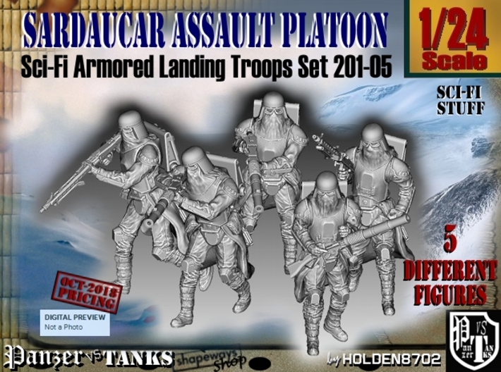 1/24 Sci-Fi Sardaucar Platoon Set 201-05 3d printed