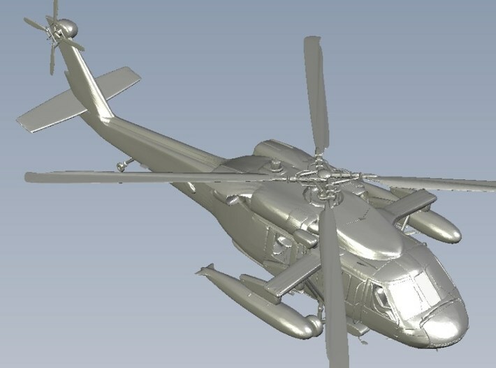 1/200 scale Sikorsky UH-60 Black Hawk x 4 3d printed 