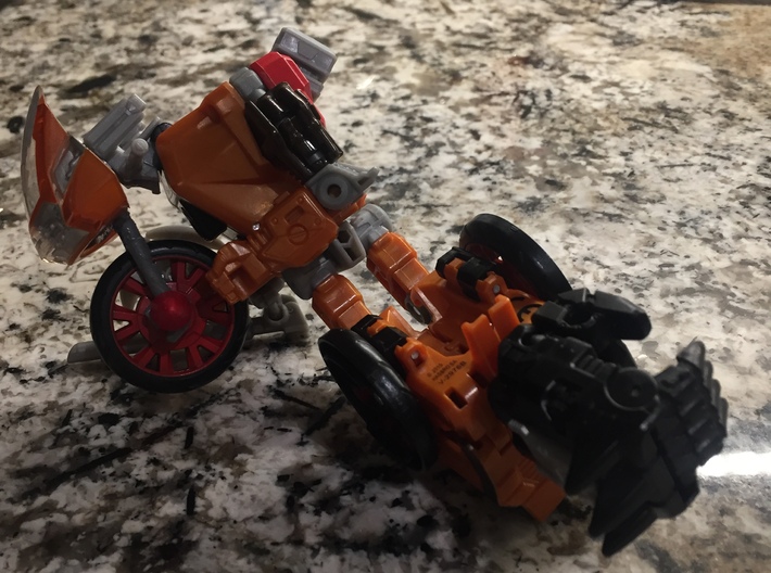 POTP Wreck-Gar Front Wheel Assembly Replacement 3d printed 