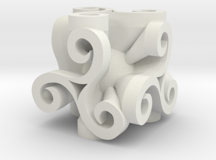 Triskell Cube With Rope Ring 3d printed