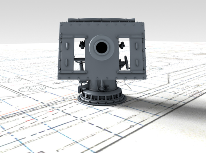 1/48 V & W Class 4"/45 (10.2 cm) MKV CPII Gun x1 3d printed 3d render showing product detail