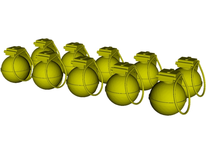 1/15 scale V-40 mini fragmentation grenades x 10 3d printed