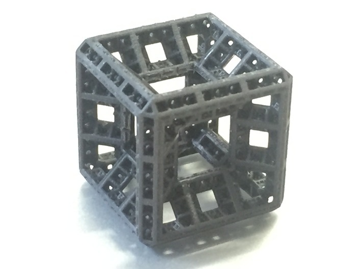 Fractal Hypercube Pendant 3d printed