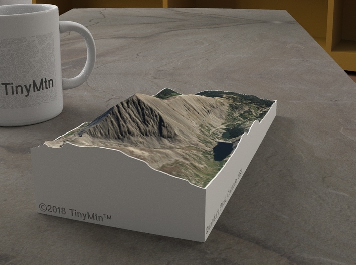 Quandary Peak, Colorado, USA, 1:25000 3d printed 