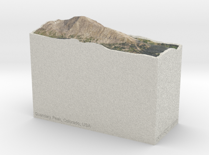 Quandary Peak, Colorado, USA, 1:100000 Explorer 3d printed 