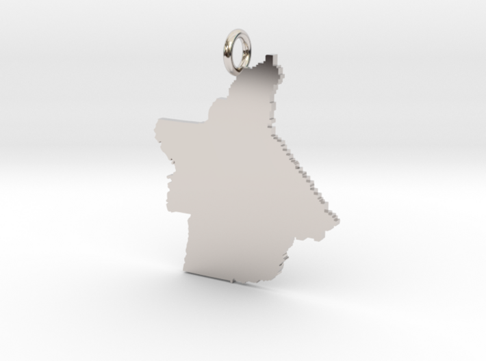 Butte County Pendant 3d printed