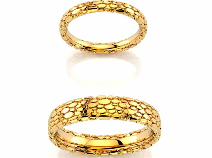 Wedding Ring Snake 5 mm 3d printed schlange ring
