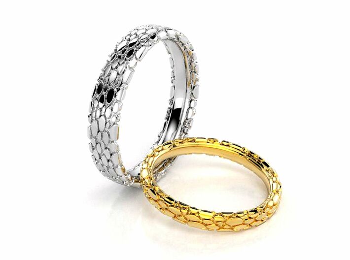 Wedding Ring Snake 5 mm 3d printed anillo serpiente