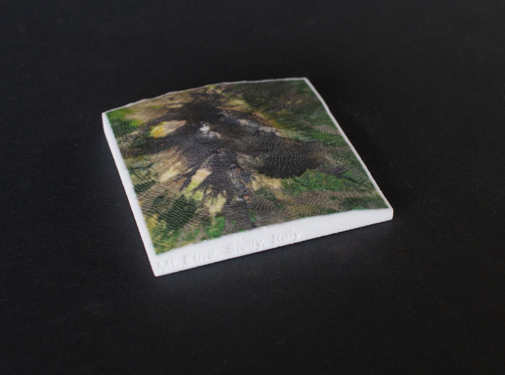 Mt. Etna, Sicily, Italy, 1:250000 Explorer 3d printed 