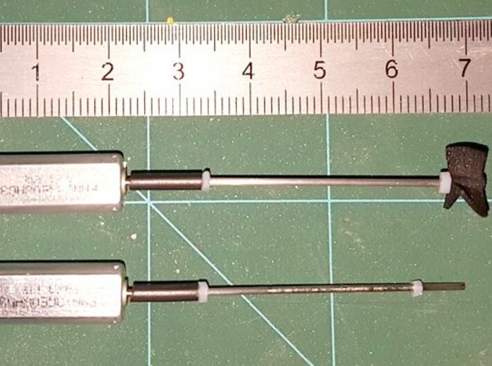 3 bladed right turning Propeller SMIT JAPAN1/200 3d printed SMIT JAPAN 1/200 Propeller in professional plastic Diameter 10mm