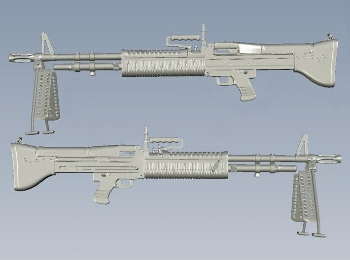 1/24 scale Saco Defense M-60 machineguns x 4 3d printed 