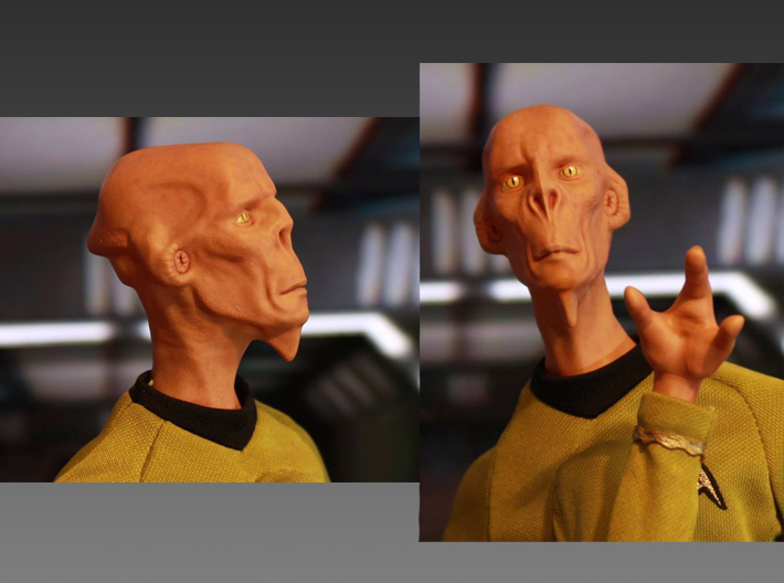Arex Head 1:6 scale 3d printed