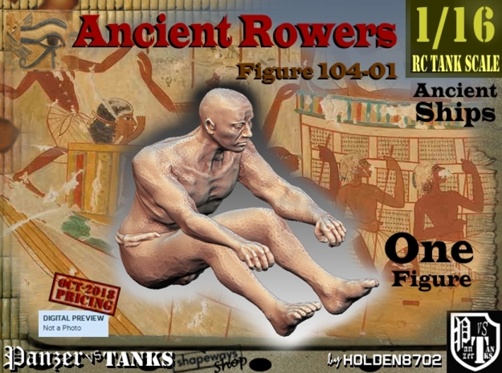 1/16 Ancient Rower fig104-01 3d printed