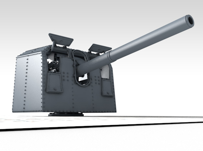 1/72 DKM 12.7 cm/45 (5") SK C/34 Gun x1 3d printed 3D render showing product detail