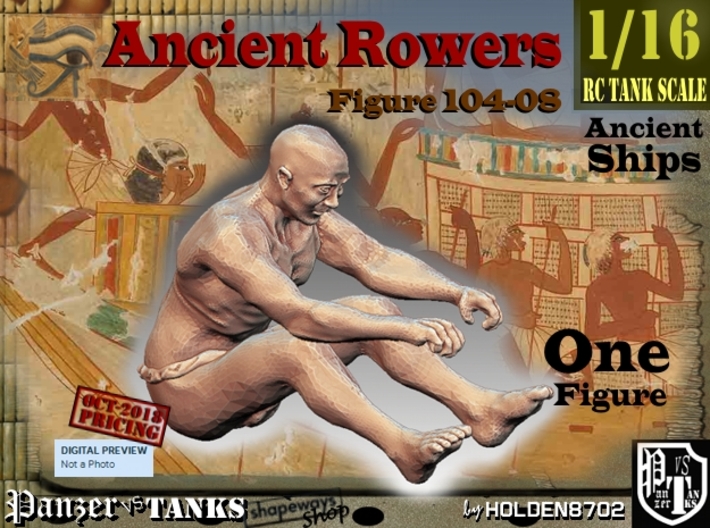 1/16 Ancient Rower fig104-08 3d printed