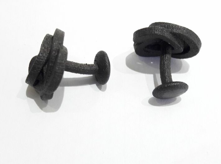 Air and Water Cufflinks 3d printed