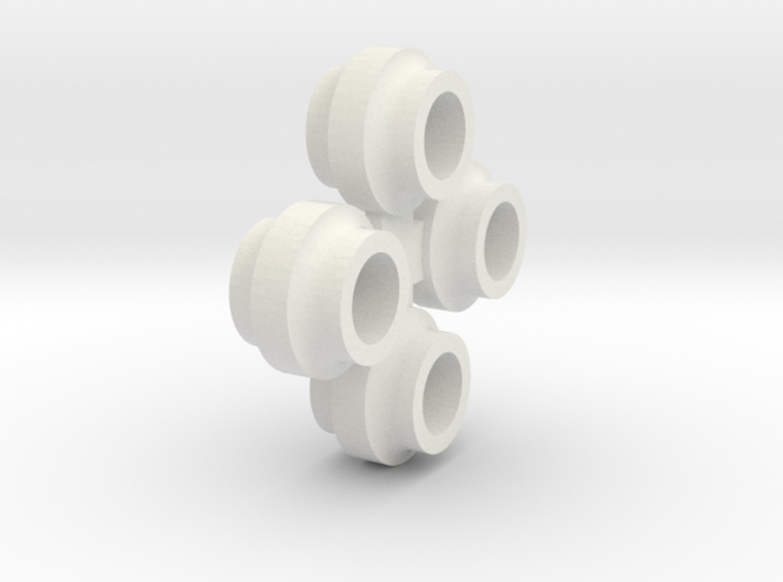 JaBird RC Mini-T Spring Cups - (4) Nylon 3d printed